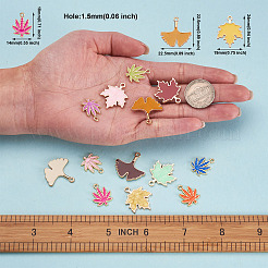 42pcs 21 colgantes de esmalte de aleación de zinc de colores&nbsp;ENAM-BY0001-03