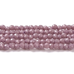 Brins de perles de verre imitation jade&nbsp;GLAA-H021-02-05