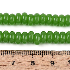 Imitation de perles de verre de jade&nbsp;GLAA-ZX008-6mm-17G