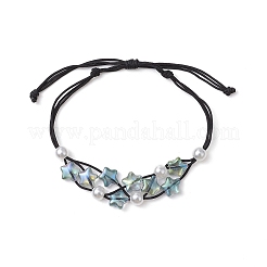 Braccialetti di perline intrecciati con filo di nylon regolabile 2 pz 2 colori&nbsp;BJEW-JB11560