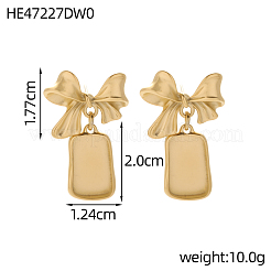 Boucles d'oreilles à tige en acier inoxydable 304&nbsp;STAS-OY015-77G