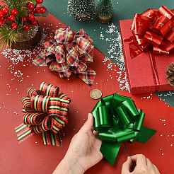 12 unidad de lazos de plástico navideños de 12 colores&nbsp;PL-FZCD2FD-01