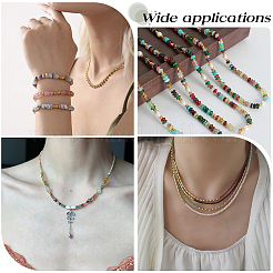 3 brin de perles de verre imitation jade&nbsp;GLAA-PA0001-36A-02