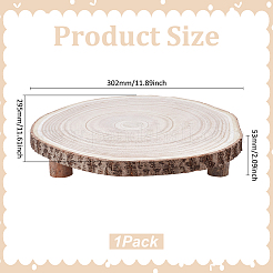 Étagère ronde en bois pour pots de fleurs&nbsp;AJEW-WH0596-215