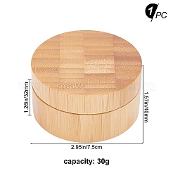 Pot de poudre de bois de bambou&nbsp;MRMJ-WH0065-46
