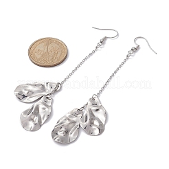 Pendientes largos colgantes geométricos de acero inoxidable 201 resistentes al deslustre con pasadores de acero inoxidable 304&nbsp;EJEW-JE05417