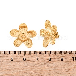 Boucles d'oreilles à tige en acier inoxydable 304&nbsp;EJEW-F357-01G-02
