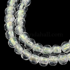 Fili di perline di lampwork in lamina fatti a mano&nbsp;FOIL-K003-04K