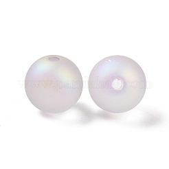 Gummierte transparente Acrylperlen&nbsp;OACR-C001-08