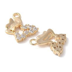 Pendentifs en laiton zircon cubique transparent&nbsp;KK-Q031-46G-01