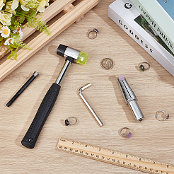 1 Satz Ringgrößenversteller aus Eisen und 1 Hammer&nbsp;TOOL-BC0003-30