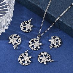 Shegrace Messing-Anhänger mit klarem Zirkonia-Pavé&nbsp;XGRQ4D302-665P