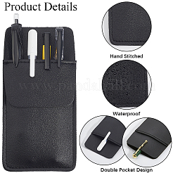 Estuche rectangular de cuero para bolígrafos&nbsp;DIY-WH20007-276I