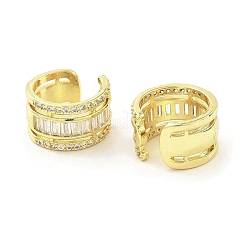 Boucle d'oreille en laiton plaqué en rack&nbsp;EJEW-H117-08G