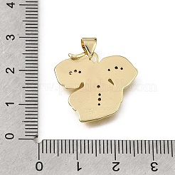 Messing Mikropflaster bunte Zirkonia Anhänger&nbsp;CU-E002-10G