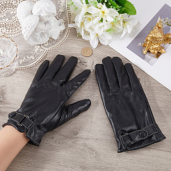 Warme PU-Lederhandschuhe für Herren&nbsp;AJEW-CL0003-31A