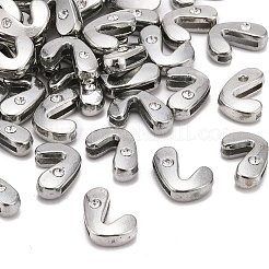 Perles coulissantes de lettre pour la fabrication de bracelet de montre&nbsp;X-ALRI-O012-L-NR