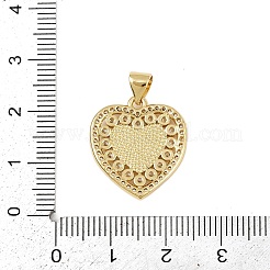 Pendentifs avec zircon cubiques à micro-pavés en laiton&nbsp;KK-P323-11D-G02