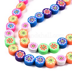 Handgefertigte Polymer Clay Perlen Strang&nbsp;CLAY-T020-32