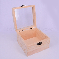 Scatola di legno di pino a forma di cuore&nbsp;OBOX-WH0005-01