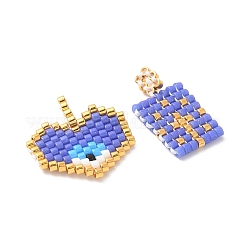 2 pièce de perles de rocaille en verre Miyuki faites à la main&nbsp;PALLOY-MZ00607-05