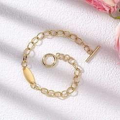Messing ketten ketten armbänder&nbsp;BJEW-JB12781