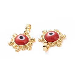 Main mauvais pendentifs Murano d'oeil&nbsp;ZIRC-F136-04G-03