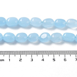 Natürliche weiße Jade perlen Stränge&nbsp;G-E614-B01