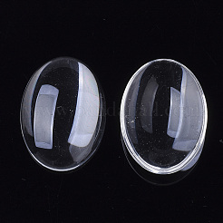 Cabochon in vetro trasparente&nbsp;GGLA-R022-18x25-B