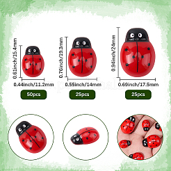 100 Stück 3 Arten undurchsichtige Harz Cabochons&nbsp;CRES-SC0003-24