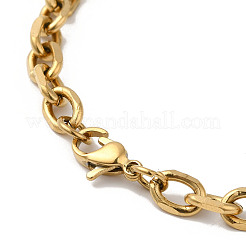 Collares de cadena de cable de acero inoxidable 304 con revestimiento iónico (IP)&nbsp;X-NJEW-Z024-02G