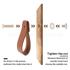 Schrankgriff aus Kunstleder&nbsp;DIY-WH0258-80A