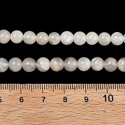 Natürlichen weißen Mondstein Perlen Stränge&nbsp;LS-G-C277-A01-6mm