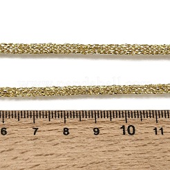 Fabrication de colliers en cordon tressé métallique polyester de 3.5 mm&nbsp;FB-CBAA152-01G-11