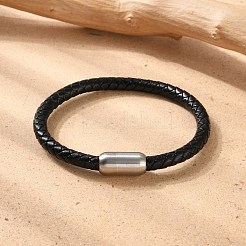 Geflochtene Lederbandarmbänder für Männer&nbsp;BJEW-JB04255-02