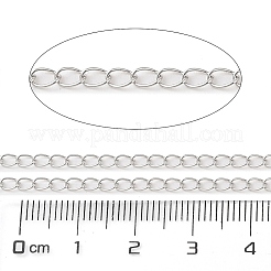 Anlaufschutz rhodinierte 925 Sterling Silber Panzerketten&nbsp;STER-E072-01P-01