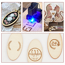 Recortes de madera sin terminar&nbsp;DIY-WH0410-60