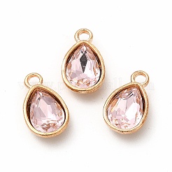 Pendenti in vetro sfaccettato con strass&nbsp;GLAA-I051-AM