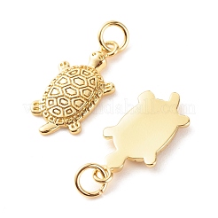 Pendentifs en laiton zircon cubique transparent&nbsp;ZIRC-P094-14G-RS