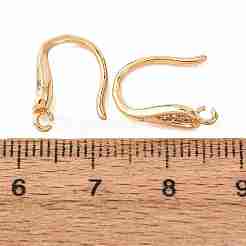 Messing-Mikro pflastern Zirkonia Ohrhaken&nbsp;KK-CBA8EB2-10G