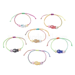 Braccialetti di perline intrecciate con lavorazione a lume fatti a mano per le donne&nbsp;BJEW-JB12511
