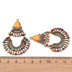 Colgante de aleación acrílica con engastes de rhinestone&nbsp;PALLOY-F319-04AG