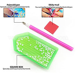 DIY Diamond Painting hängendes gewebtes Netz / Netz mit Federanhänger-Kits&nbsp;DIY-I084-17