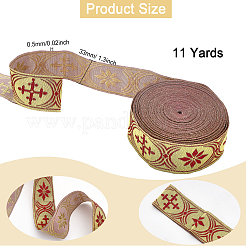 Ruban jacquard polyester style ethnique&nbsp;OCOR-WH0079-19B