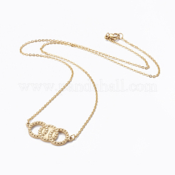 Colliers pendentifs en acier inoxydable 304&nbsp;NJEW-E141-47