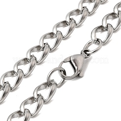 Collares de cadena de eslabones trenzados de acero inoxidable 304 resistentes al deslustre&nbsp;NJEW-V0323-07