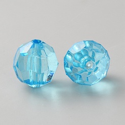 130pcs cuentas de acrílico transparente&nbsp;OACR-WH0050-04A