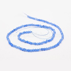 Gefärbt natürliche weiße Jade Perle Stränge&nbsp;G-J311-M
