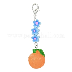 Decorazione pendente in resina di frutta&nbsp;HJEW-JM01554