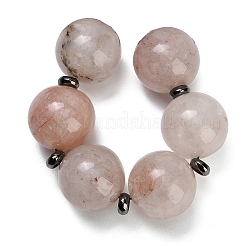 Perles et brins de quartz hématoïde naturel et de quartz ferrugineux&nbsp;GG-CBA007A-D09-02
